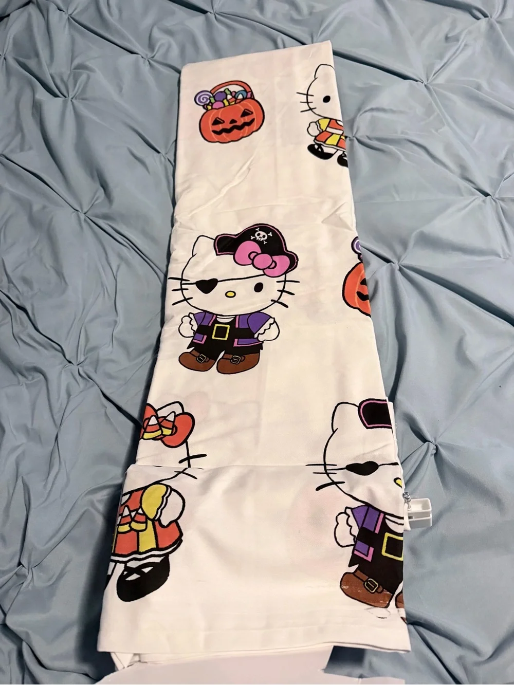 Hello Kitty Halloween Shower Curtain Pirate Candy Corn Pumpkins